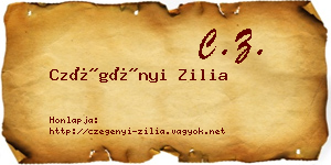 Czégényi Zilia névjegykártya